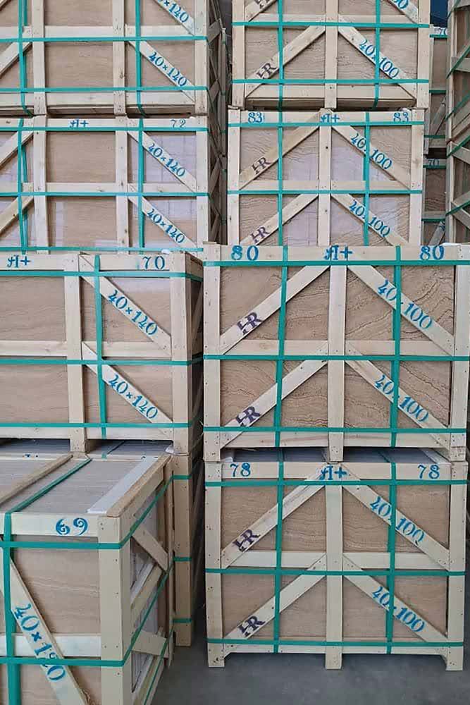 zoha-IND-27 سنگ تراورتن شکلاتی Chocolate Travertine Stone